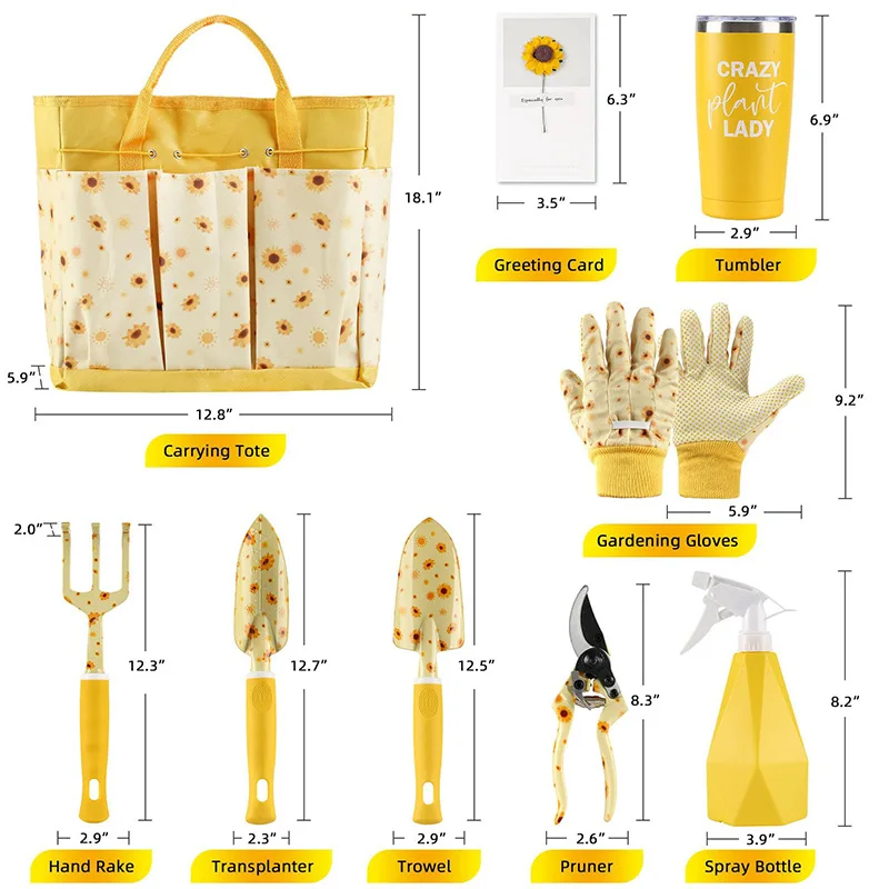 Gardening Tools Cute - Set di Attrezzi da Giardinaggio Durevoli,