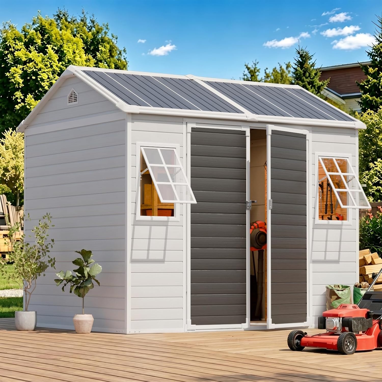Casetta in Resina 8x6 FT con P - Gardening Tools In recensione e prezzo
